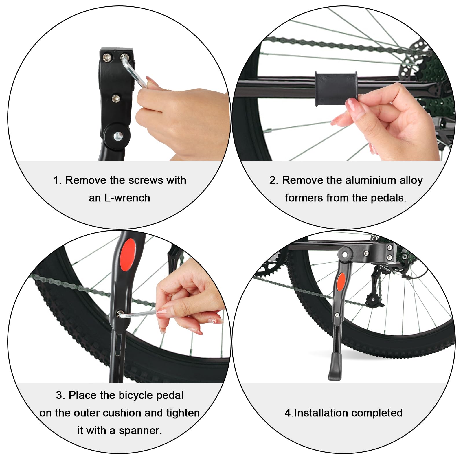 Cavalletto Bici, Regolabile Alta qualità Alluminio Lega, Cavalletto Bici per 24~28 - Regolabile Cavalletti per Bicicletta Mountain Bike, per Bicicletta Mountain Bike, BMX,MTB Elettricaa