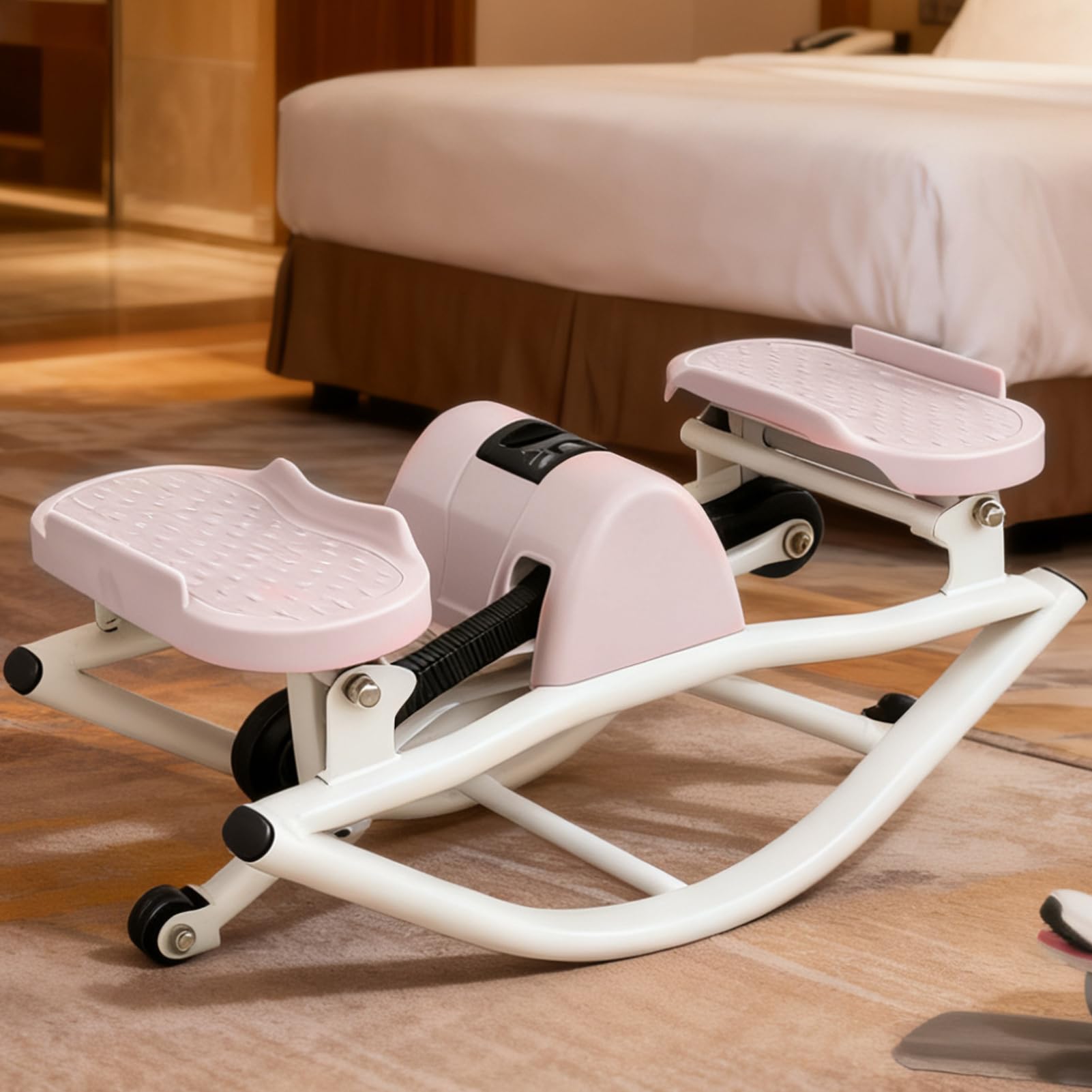 Stepper Rock Movimenti Laterali Esercitatore Core Compatto a Basso Impatto | Stepper per Addominali e Gambe Fitness con Oscillazione Per Palestra Domestica Ufficio e Appa