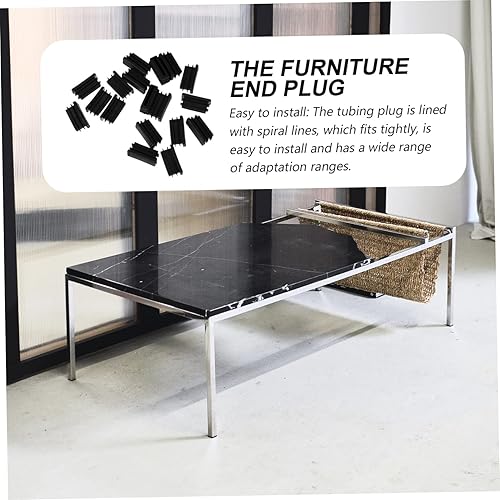 Miniatura 9 de 100 piezas de mesa y silla cubierta de pie sillas tubería extremo silla deslizamiento inserción Bung extremo tapa tubo Bung mesa deslizamiento