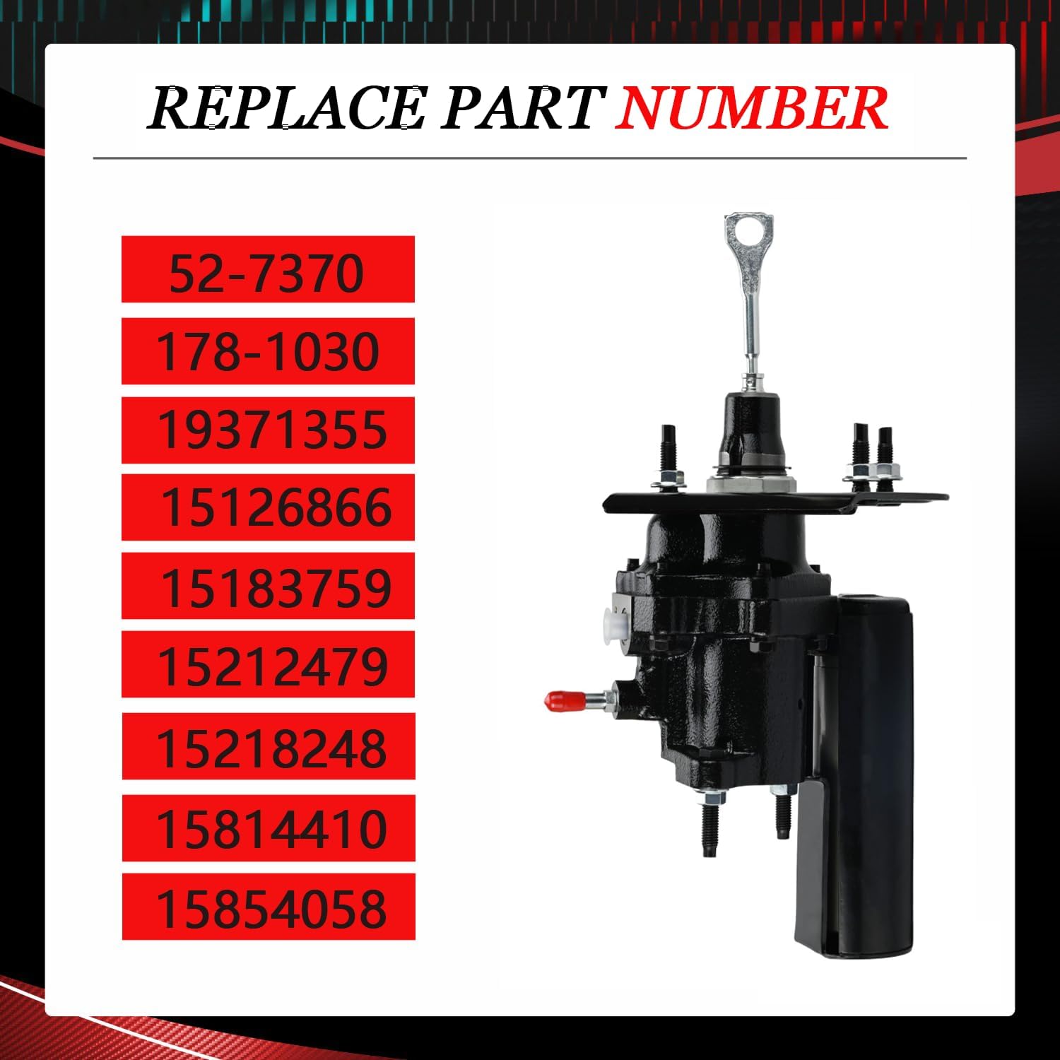 52-7370 Hydraulic Power Brake Booster Compatible with 2003-2006 Chevy Tahoe Avalanche Suburban 1500,2003-2006 GMC Yukon/Yukon XL 1500,2003-2006 Cadillac Escalade Replace 178-1030 19371355