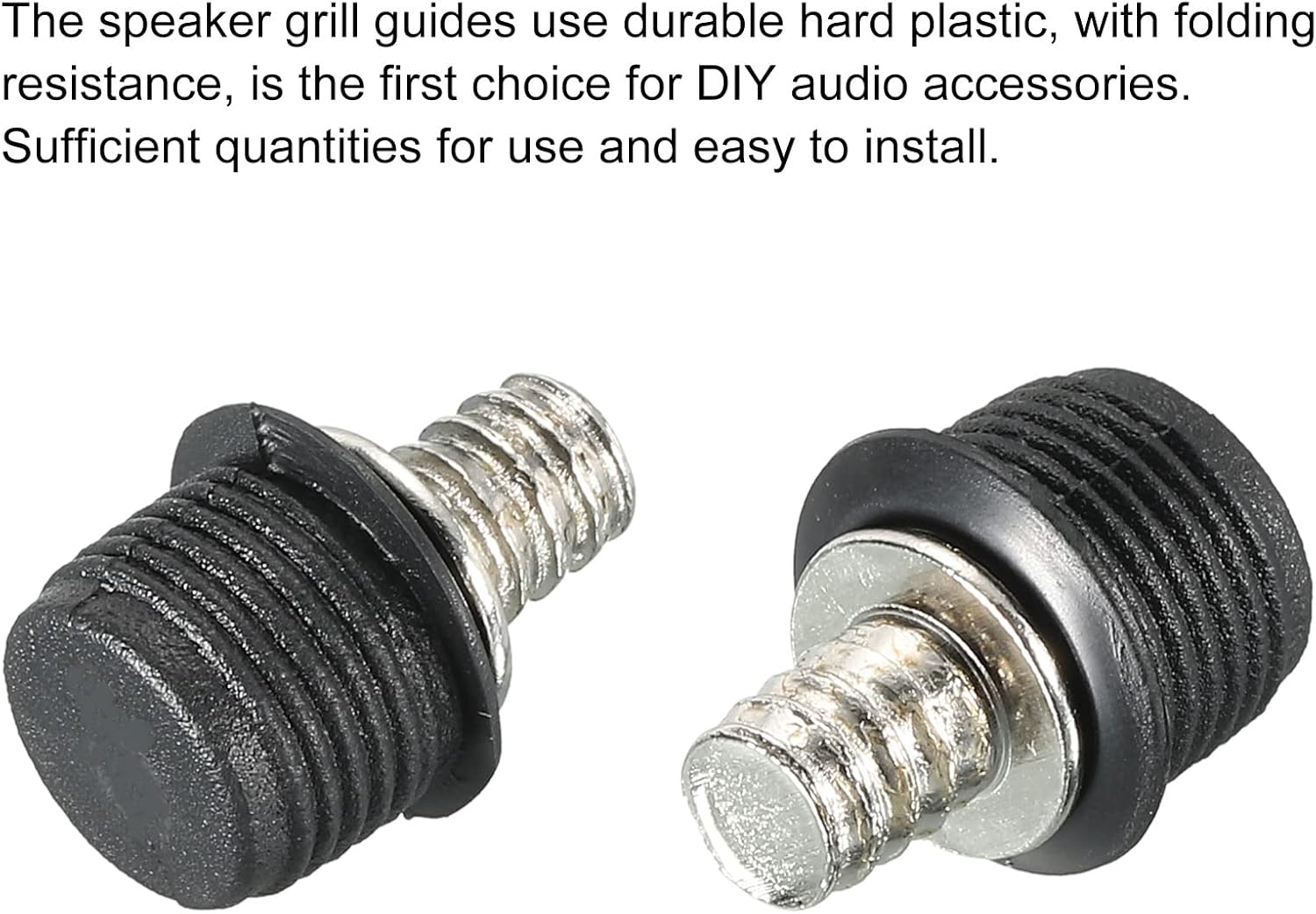 MECCANIXITY Speaker Grill Guides Plastic and Metal Dia 6mm for Speaker Parts Accessories Pack of 12