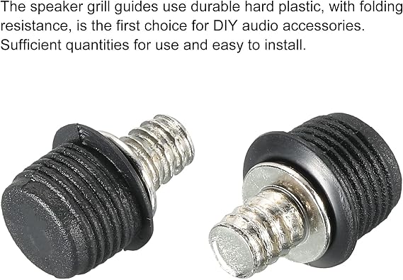 MECCANIXITY Speaker Grill Guides Plastic and Metal Dia 6mm for Speaker Parts Accessories Pack of 12