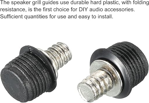 MECCANIXITY Speaker Grill Guides Plastic and Metal Dia 6mm for Speaker Parts Accessories Pack of 12
