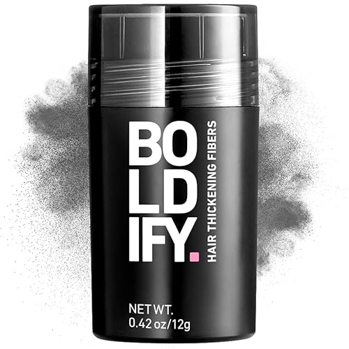 Miniatura 96 de BOLDIFY - Fibras de pelo para el cabello fino (gris), indetectables, botella de 2 onzas; oculta completamente la pérdida de cabello en 15 segundos