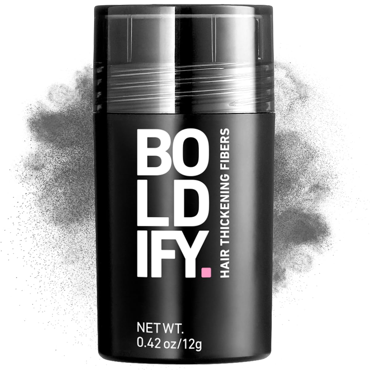BOLDIFY Hair Fibers (12g) Fill In Fine and Thinning Hair for an Instantly Thicker & Fuller Look - Best Value & Superior Formula -14 Shades for Women & Men - DARK GRAY