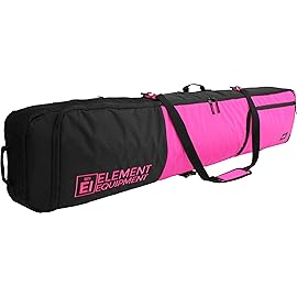 Element Equipment Deluxe Padded Snowboard Bag - Premium High End Travel Bag Bar B Pink 165