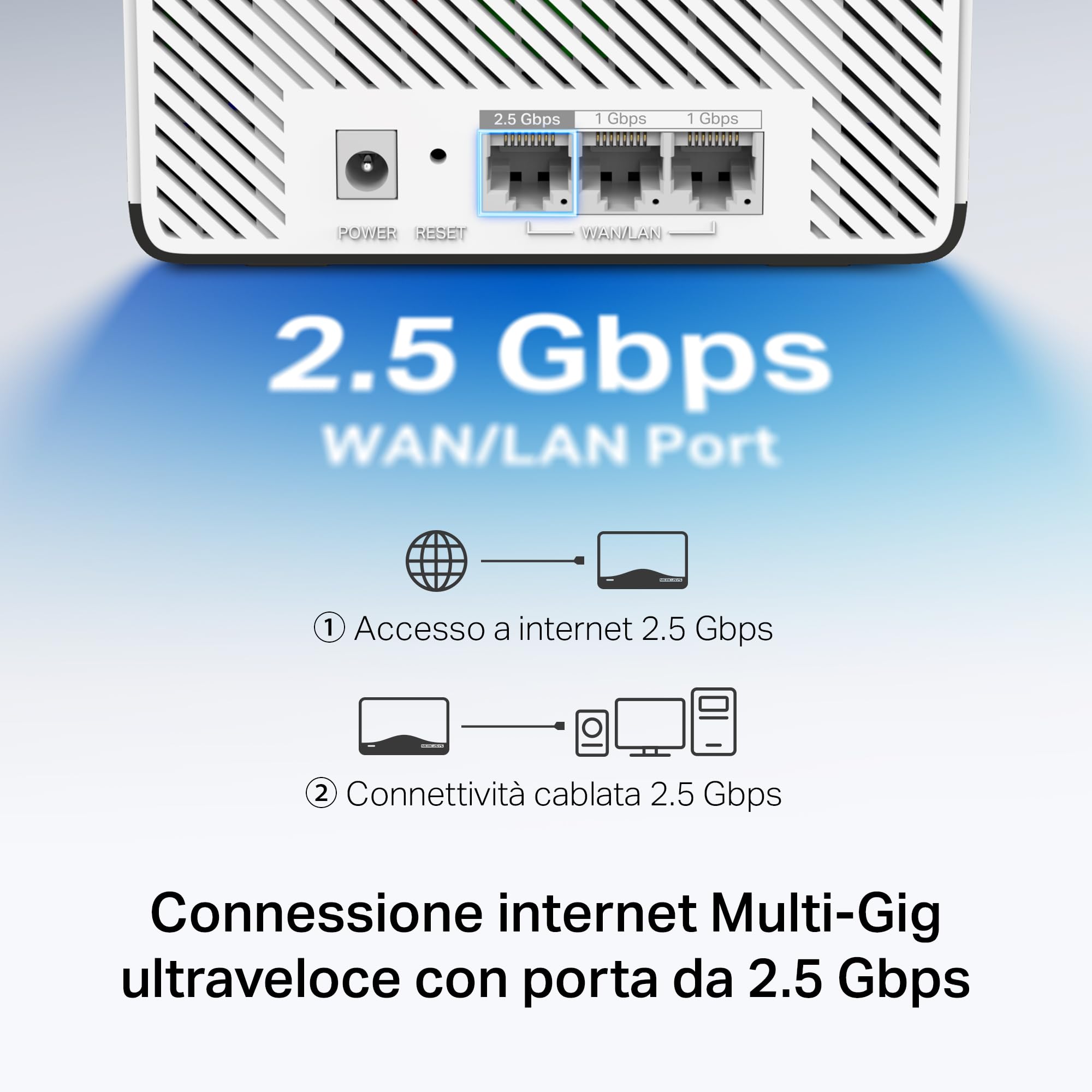 MERCUSYS TP-Link Router WiFi 7 Mesh BE3600Mbps Dual Band, 1 Port 2,5G + 2 porty Gigabit, sztućce do 650m², podłącz 150 urządzeń, kompatybilny ze wszystkimi skrzynkami internetowymi, Halo H27BE(3-Pack)