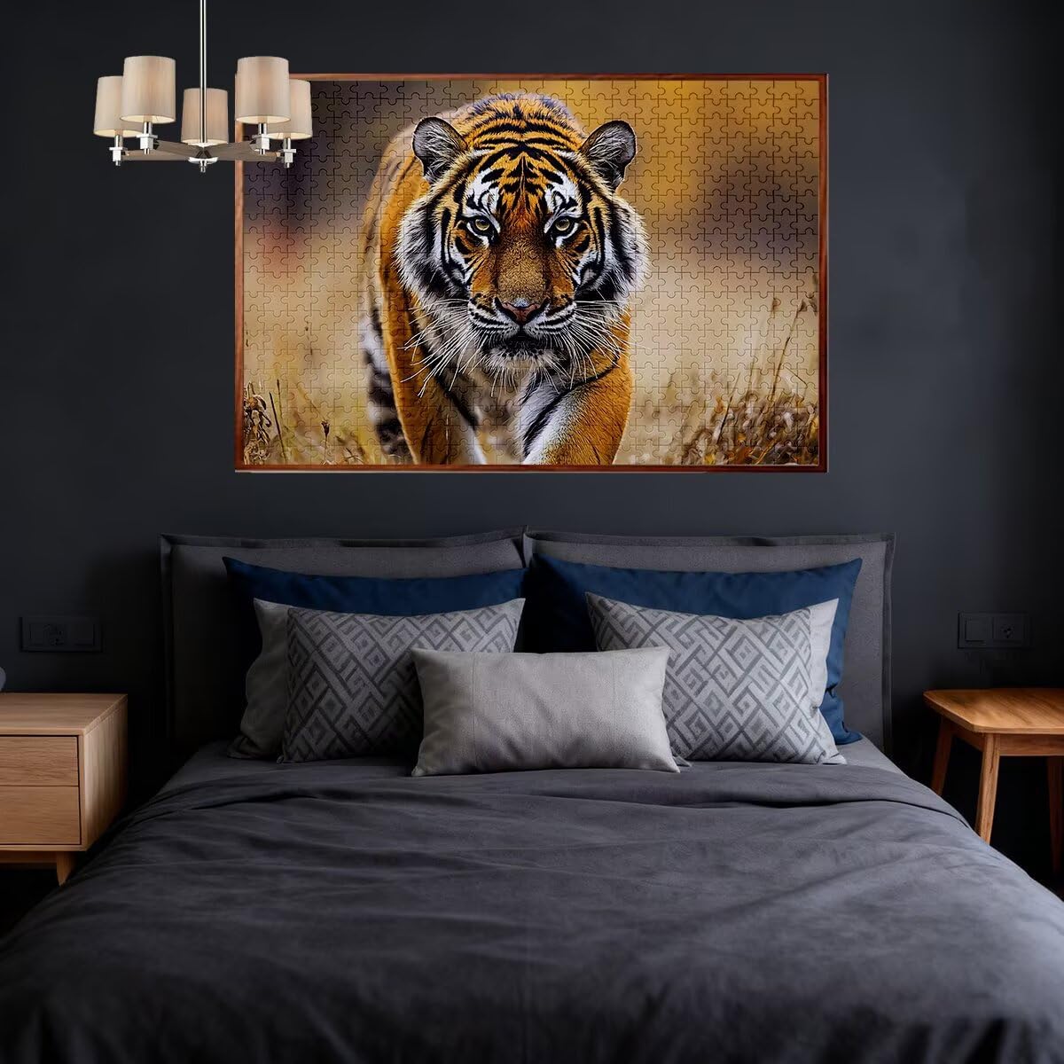 Puzzle 5000 sztuk Tygrys Puzzle Zwierzęta Wymiary 156x105 cm Puzzle dla Dorosłych Kreatywna Rozrywka, Śmieszne Klasyczne Puzzle Zabawki Edukacyjne Oryginalne Prezenty Dla Kobiet H-40