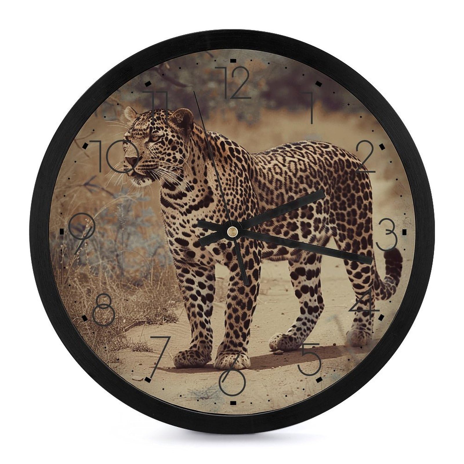 Horloge murale ronde 25,4 cm avec affichage analogique épuré