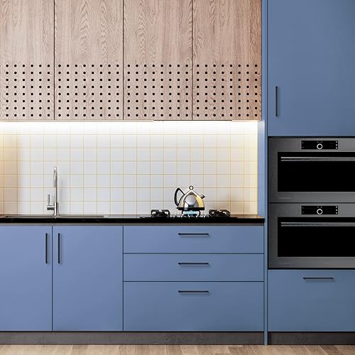 Vista 17 de Ravinte Paquete de 10 tiradores cuadrados de gabinete de 10 pulgadas, manijas negras de gabinete de cocina, accesorios de cocina negro mate