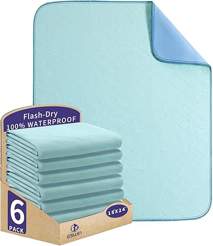 Miniatura 9 de Almohadillas de cama lavables, impermeables, lavables, súper absorción, reutilizables, almohadillas para incontinencia para niños, adultos, ancianos