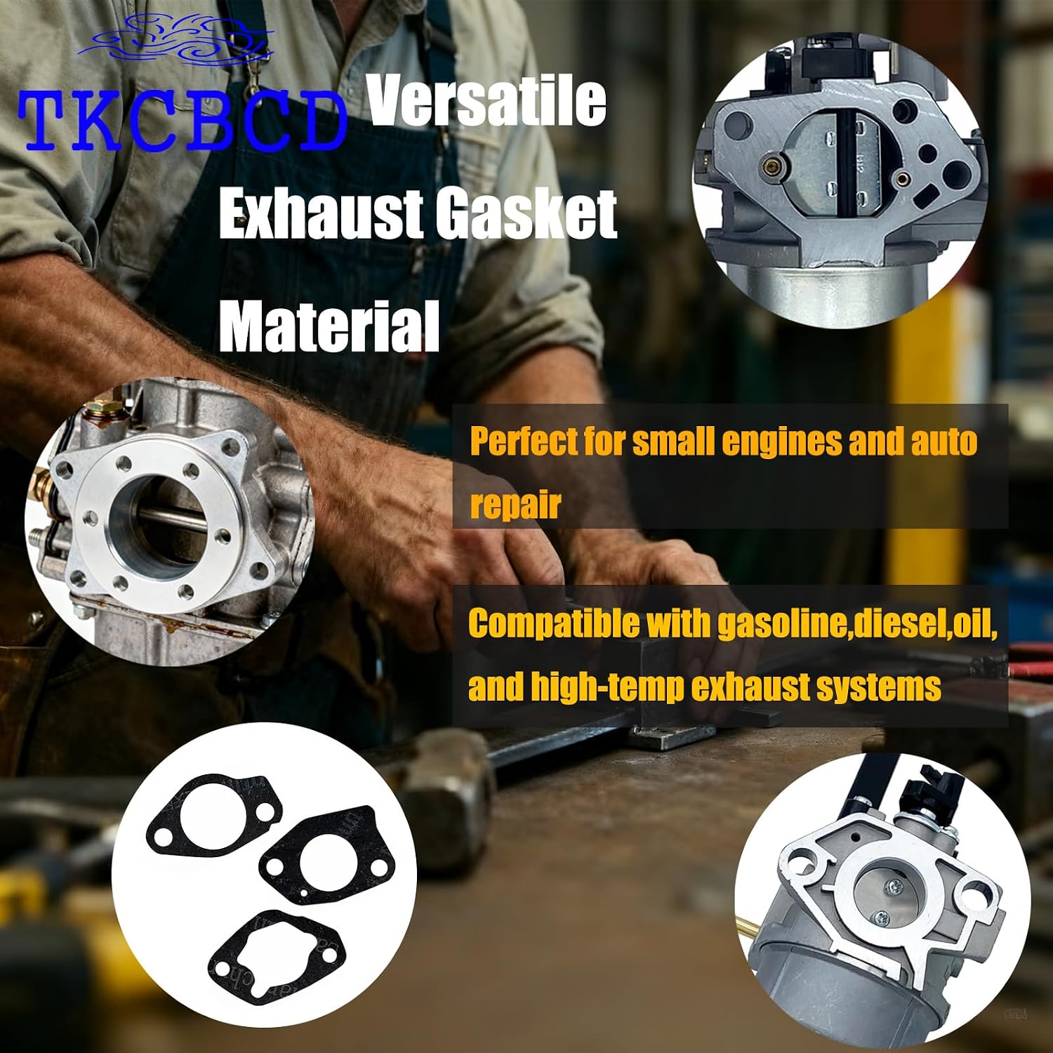 1.0mm 15"x11.8"Non Asbestos Gaskets Materials Sheet Set 3 Pack | – High Temp Gasket Material for DIY Exhaust Gasket Maker, Engine Gaskets, Oil Diesel Gasoline Seal Repair