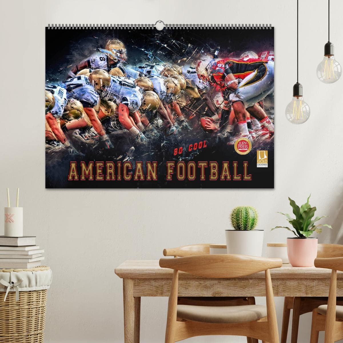 American Football - so cool (Wandkalender 2026 DIN A2 quer), CALVENDO Monatskalender: American Football, Teamsport der Extra-Klasse - beispiellose ... Kraft und Taktik. (CALVENDO Sport)