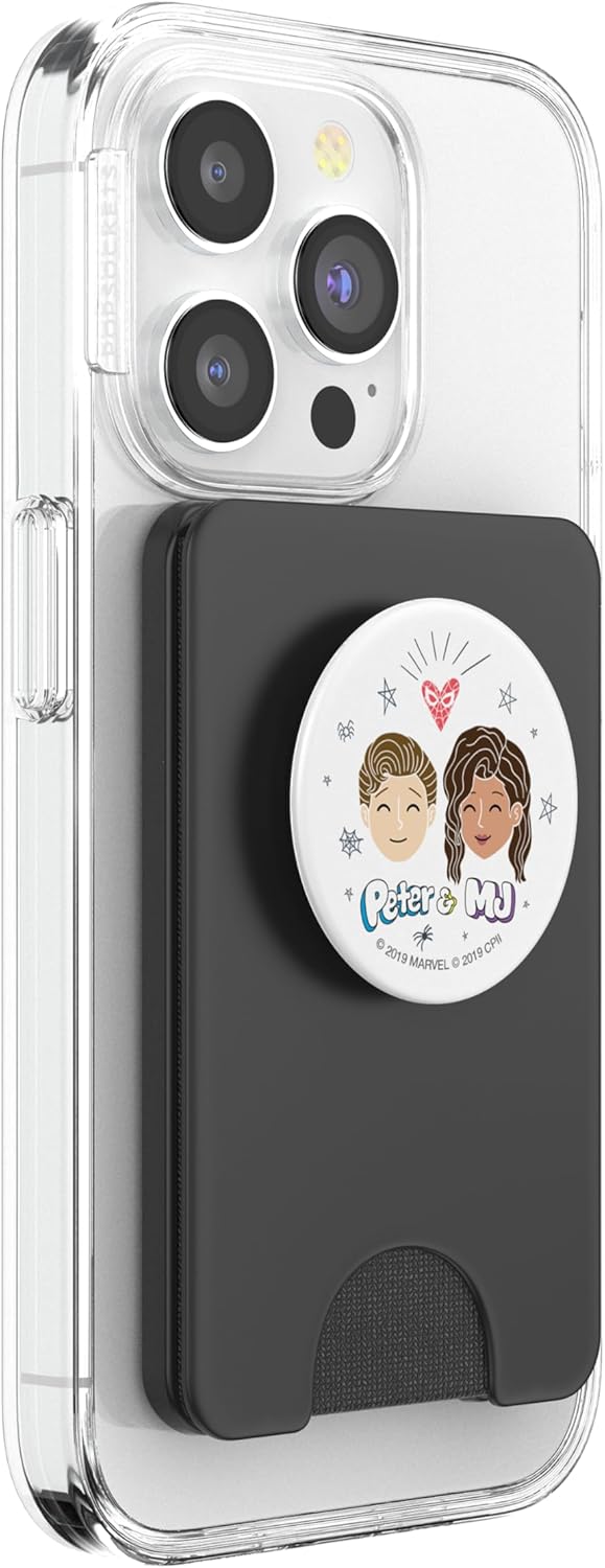 Marvel Spider-Man Far From Home Peter & MJ Love PopSockets PopWallet for MagSafe