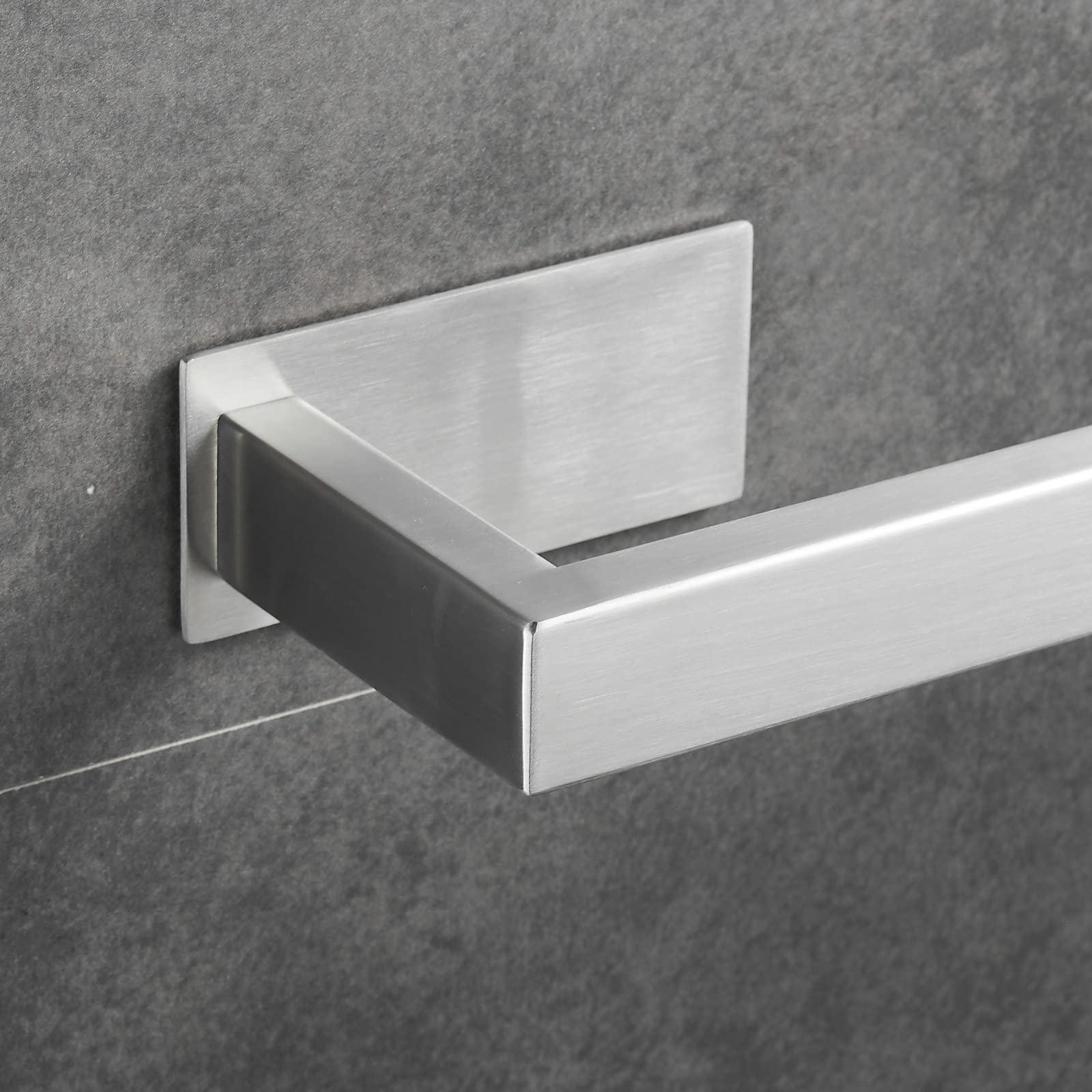 Porte-serviettes Autocollant Beelee - Doré Brossé 38,5cm Pour Salle De Bain Sans Perçage