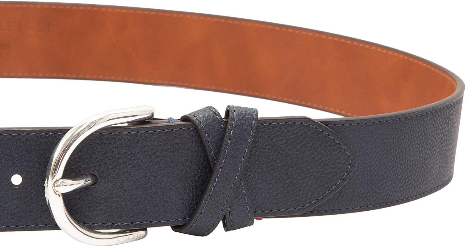 Tommy Hilfiger Women's Round Buckle Casual Cross Band Belt for Jeans, Trousers and Dresses - Image 3