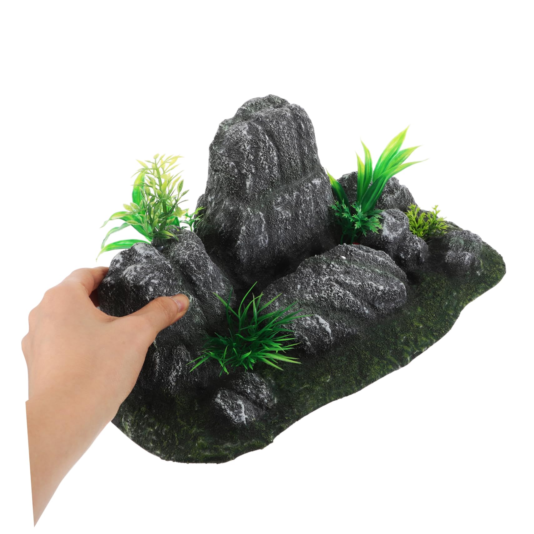 INOOMP Decoración Artificial Acuario Paisajismo Estatuas Decorativas Acuario Decoración De Rocas Pecera