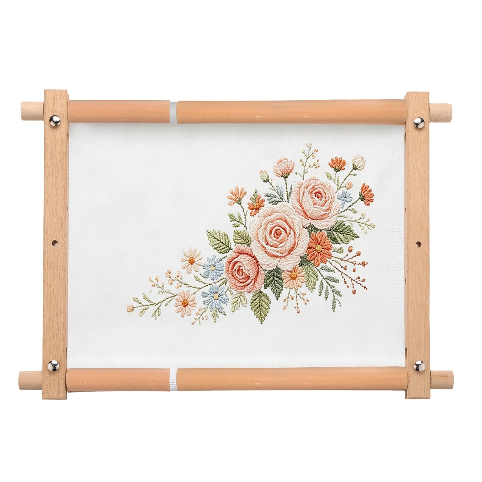 Rebower Beech Wood Cross Stitch Frames, 16 x 12 Scroll Stitching Holder