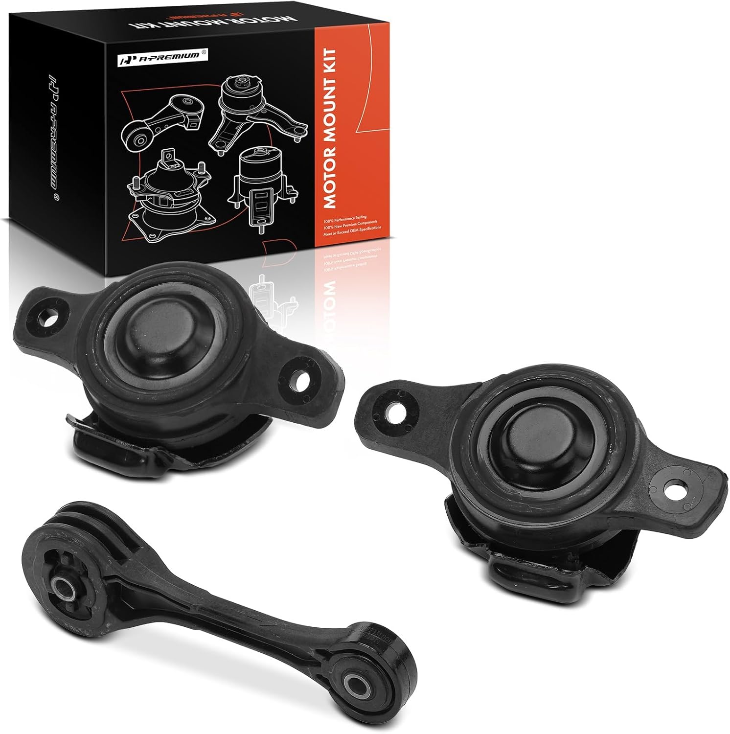 A-Premium 3PCS Engine Motor Mount and Torque Strut Mount Kit Compatible with Subaru Outback, Legacy, 2005-2009, 2.5L, Replace# 41022AG17B, 32007105