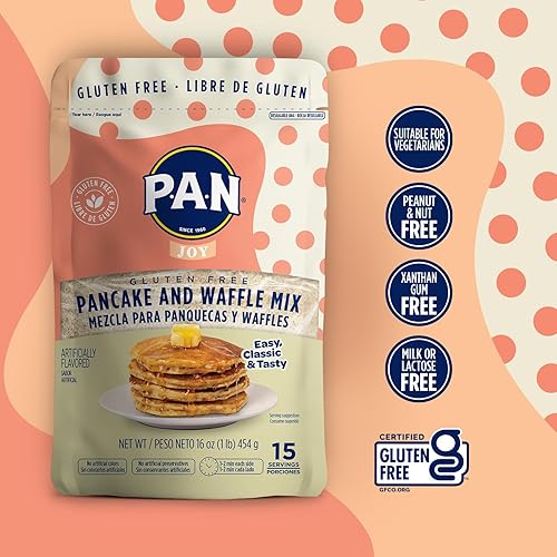 Miniatura 4 de P.A.N - Mezcla de panqueques y gofres, sin gluten, 1 libra (paquete de 6)