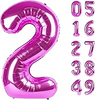 Vista 370 de Globos con números con estampado de vaca, globos de 40 pulgadas del número 0-9 (cero-nueve), globo de vaca para suministros de fiesta de cumpleaños