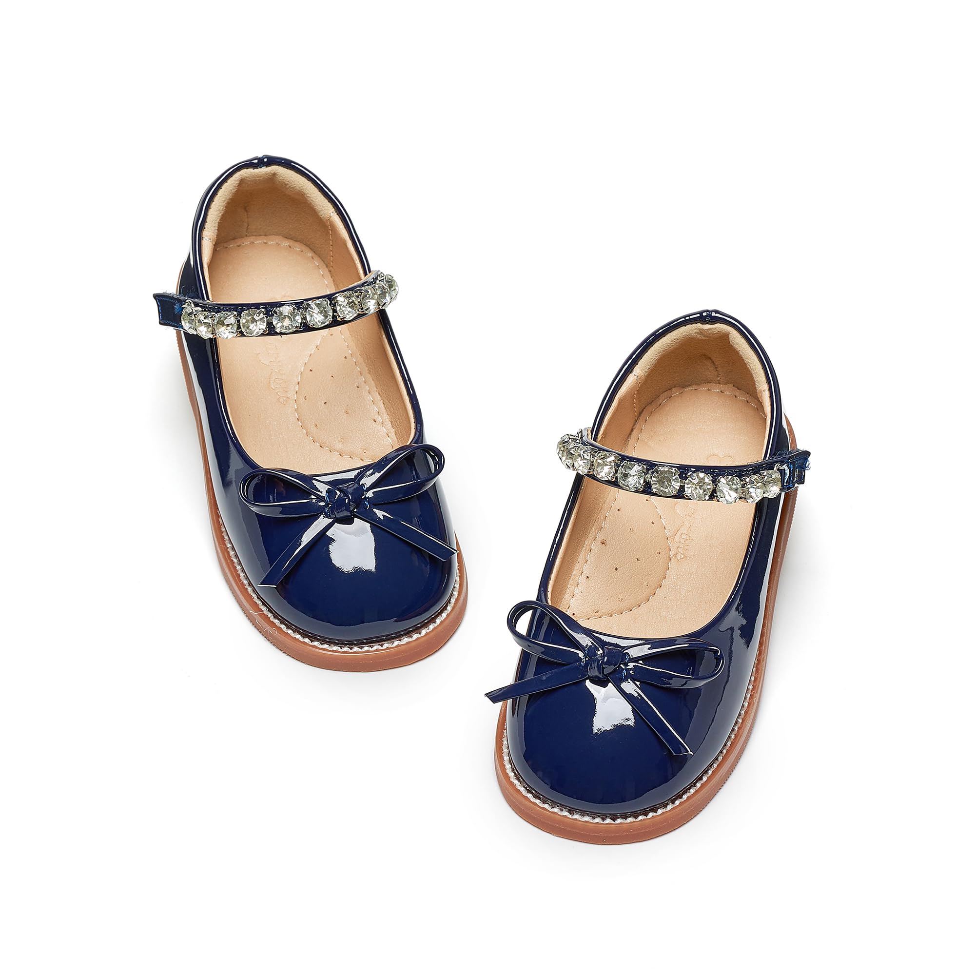 Flaryzone Toddler Girls Mary Jane School Uniform Oxfords Dress Shoes Flats