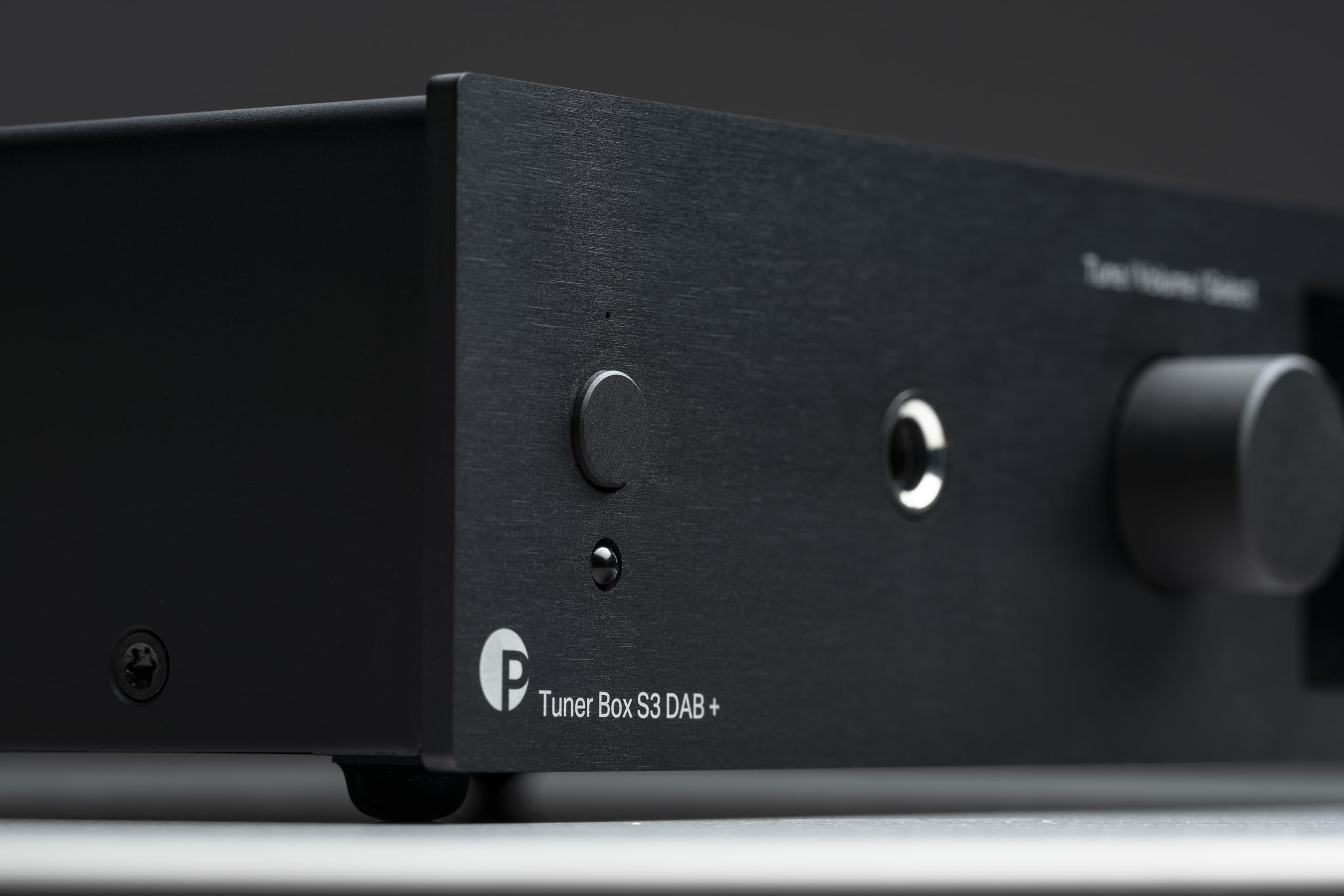 Pro-Ject Tuner Box S3 DAB+, Internetradio mit DAB, DAB+ & FM Tuner, Fernbedienung, WLAN, Kopfhörerverstärker (Schwarz)