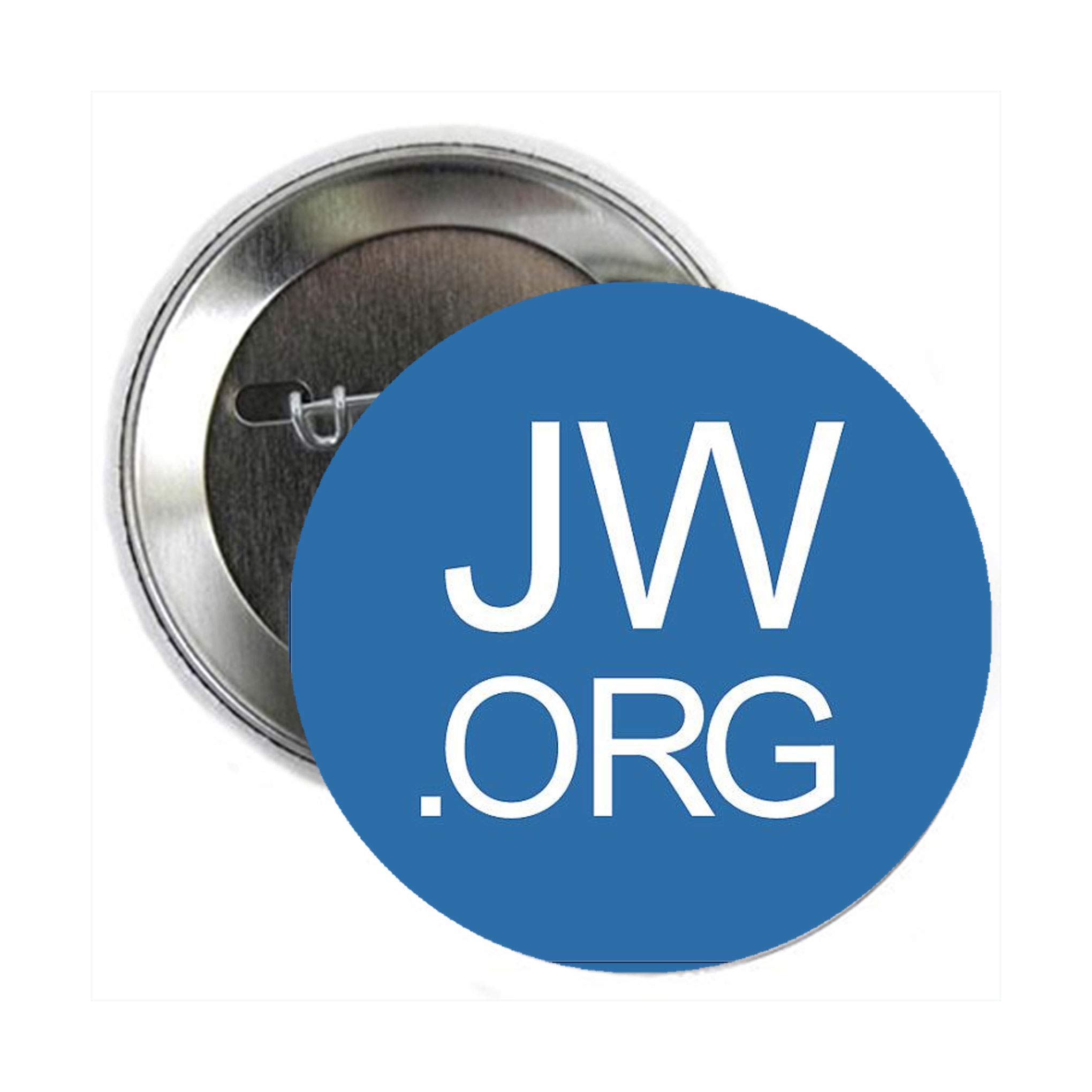 Rosella12 Pcs JW.ORG Symbol Blue 2.25" Pinback for Jackets, Backpacks, etc.