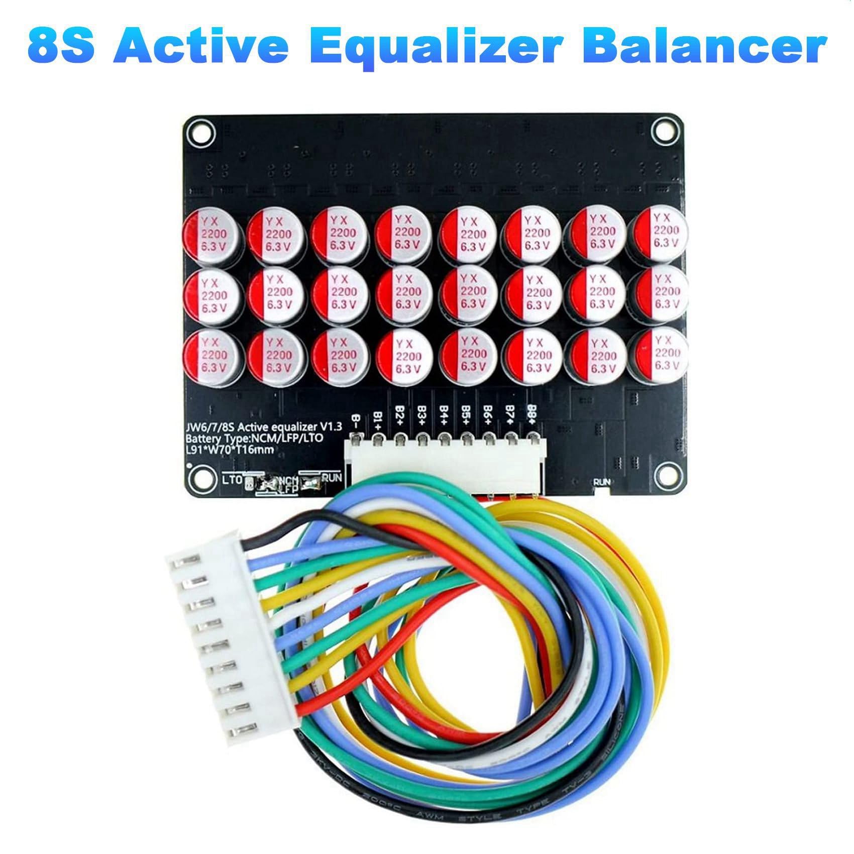 3X 8S Equalizzatore Equalizzatore Lifepo4 Lipo LTO Batteria Equalizzazione Condensatore Board