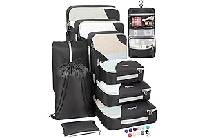 ALL INCLUDED 10 Set Sturdy Packing Cubes for Suitcases