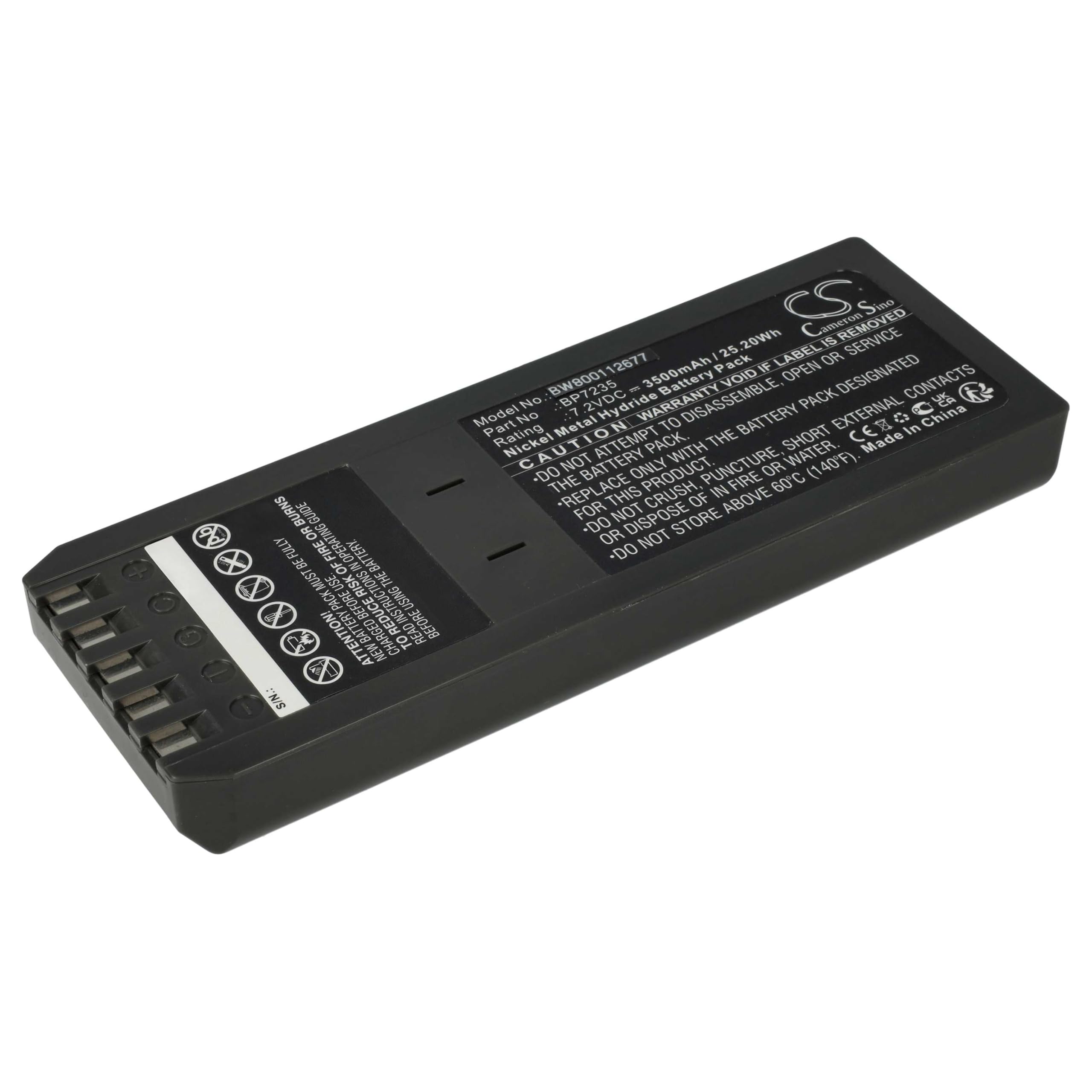 vhbw batteria sostituisce Fluke BP7235, 668225, 116-066 per dispositivo di misurazione (3500mAh, 7,2V, NiMH)