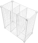 Chest Freezer Storage Organizer Bin with 3 Grids Iron Dividers for Space Optimization