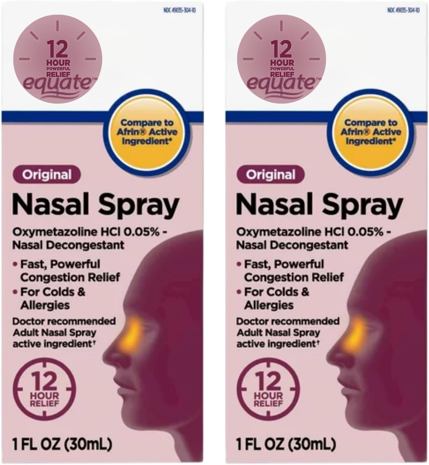 Original 12 Hour Nasal Spray, Max Strength - Original Nasal Spray - Oxymetazoline Hydrochloride 0.05% - 1 Fluid Ounce (Pack of 3)