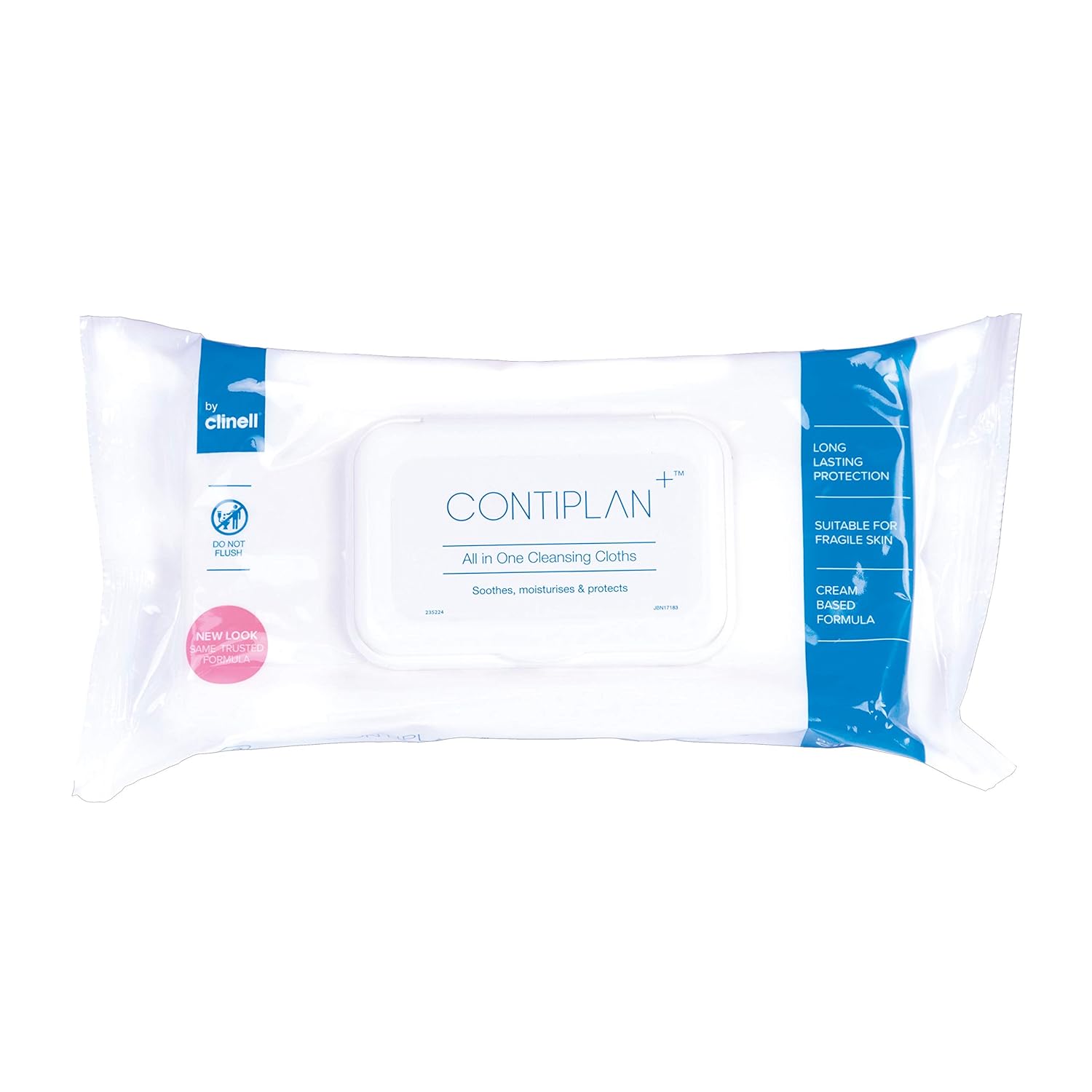 CONTIPLAN Incontinence Cleansing Cloths with Barrier Cream All in One