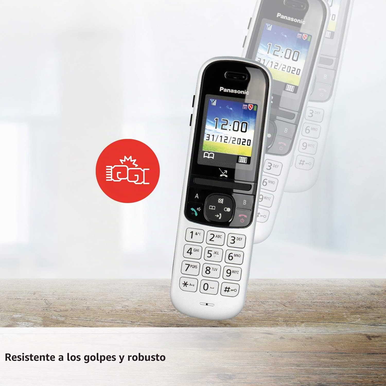 Teléfonos con Cable Marca PANASONIC Modelo KX-TGH722GS Black