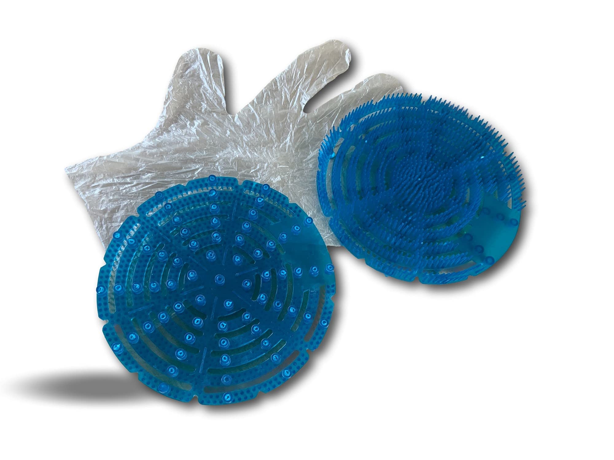 Kibros Pack 20 écrans urinoir anti-splash Ø 17 cm menthe bleu
