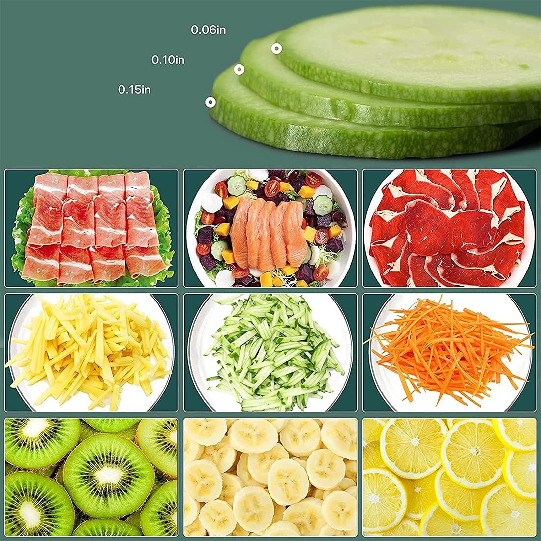 Amazon | 野菜カッター 調整式野菜スライスマシン 多機能キッチン