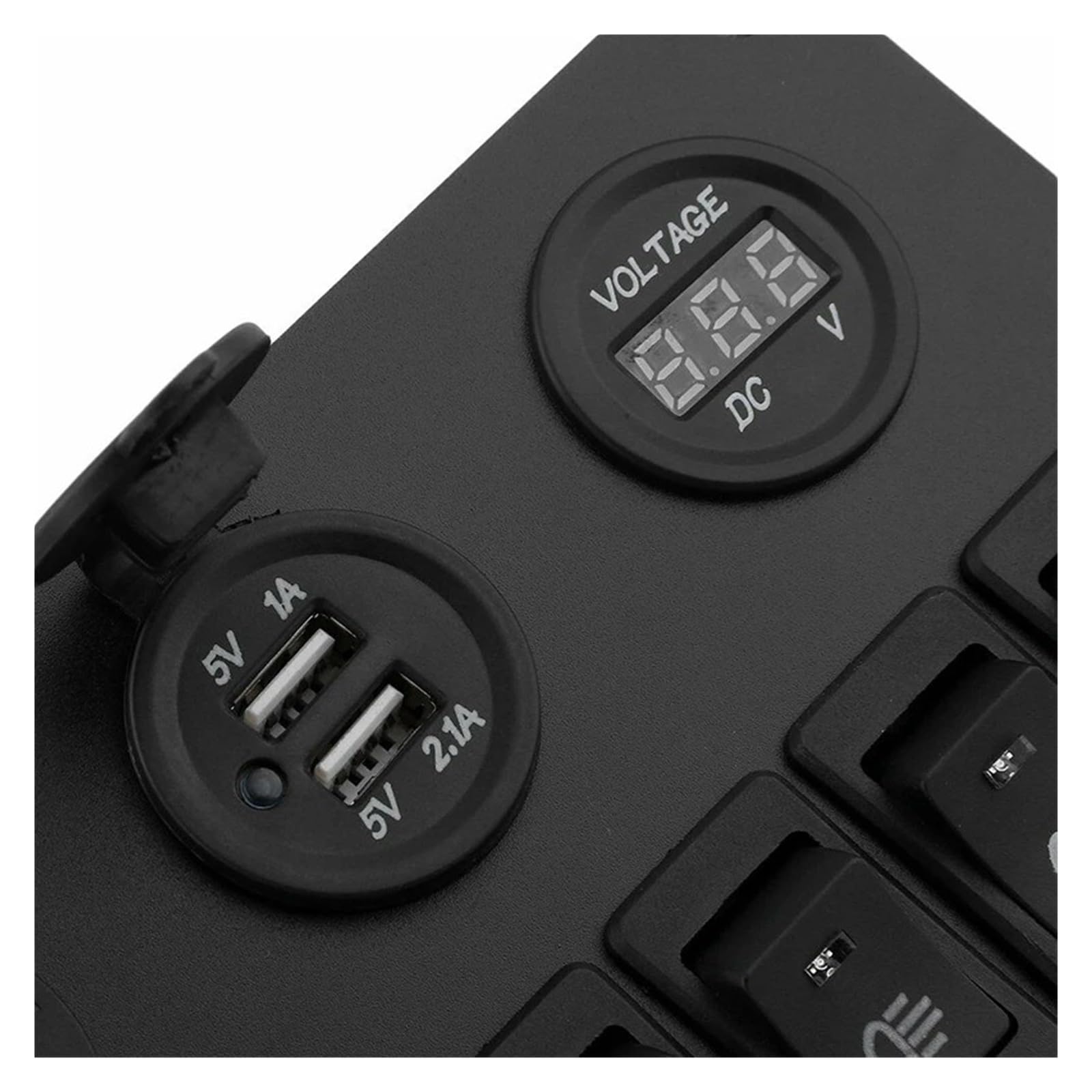 NISZA Panel de Interruptor LED for Coche de 6 dígitos, disyuntor de 12V y 24V, protección contra sobrecarga, Conjunto de Panel de Control de Interruptor basculante for Barco, 1 Uds.