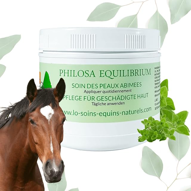 Philosa Equilibrium - Cuidado, bálsamo natural de pieles dañadas (sarna de barro, ...) para caballo