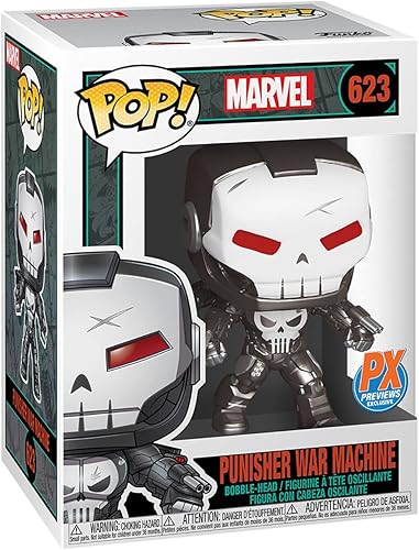 Miniatura 3 de Funko Marvel: Punisher War Machine (PX Previews Exclusive) Pop! Figura de vinilo (incluye funda protectora compatible con caja Pop Box)