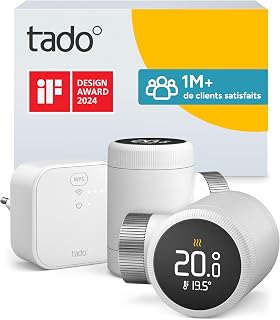 tado ° Smart Thermostat X, Starter Kit with Bridge X, Radiator Management via App and Smart Speaker (Alexa, Siri, Google Assistant), not compatible with tado° V3+