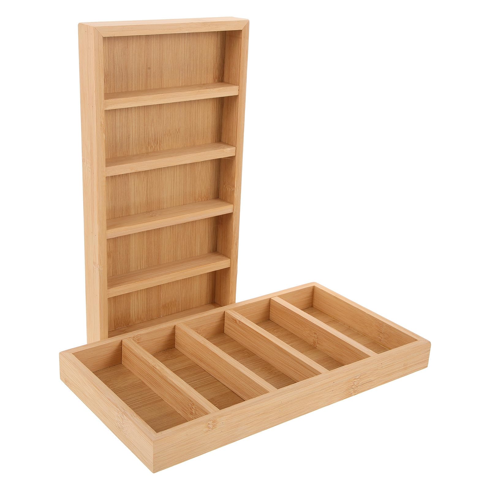 Holibanna Sonnenbrillen Organizer Elegante Brillenbox mit 5 Fächern Brillenaufbewahrungsetui 2 Stück zur Präsentation und Aufbewahrung von Sonnenbrillen für Sommerfest