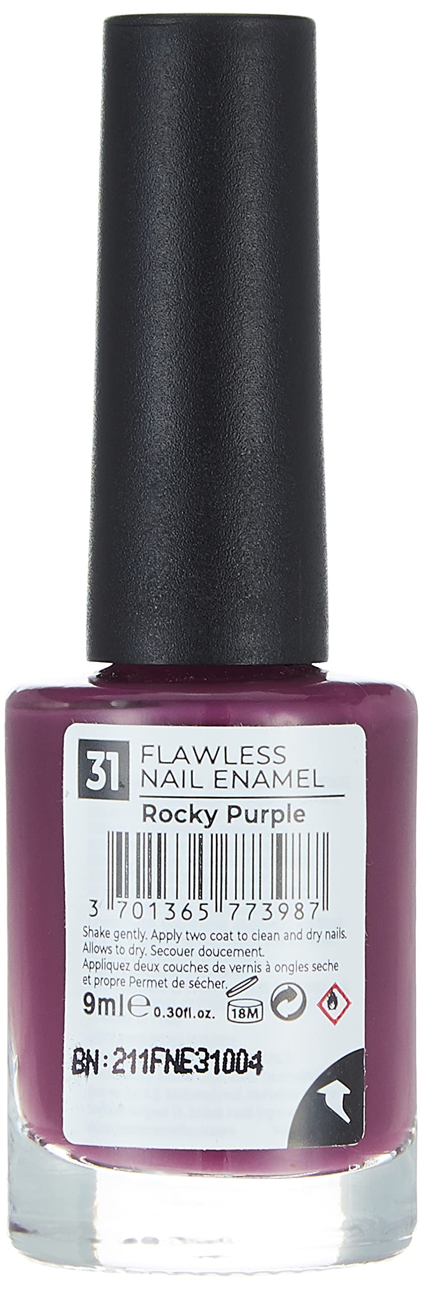 Note Cosmetics Nail Flawless Oje 31 Rocky Purple, Mor