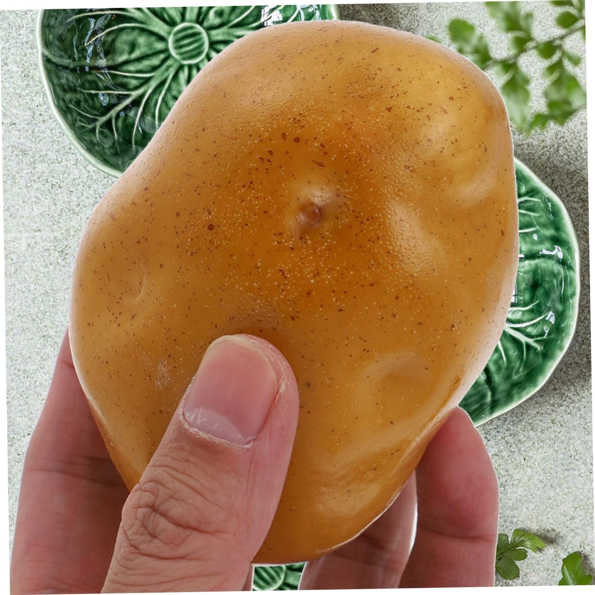 16pcs Lifelike Simulated Potato Foam Model Realistic Vegetable Adornment for Home Kitchen Decoration Photography Props Creative Display and Reusable Design