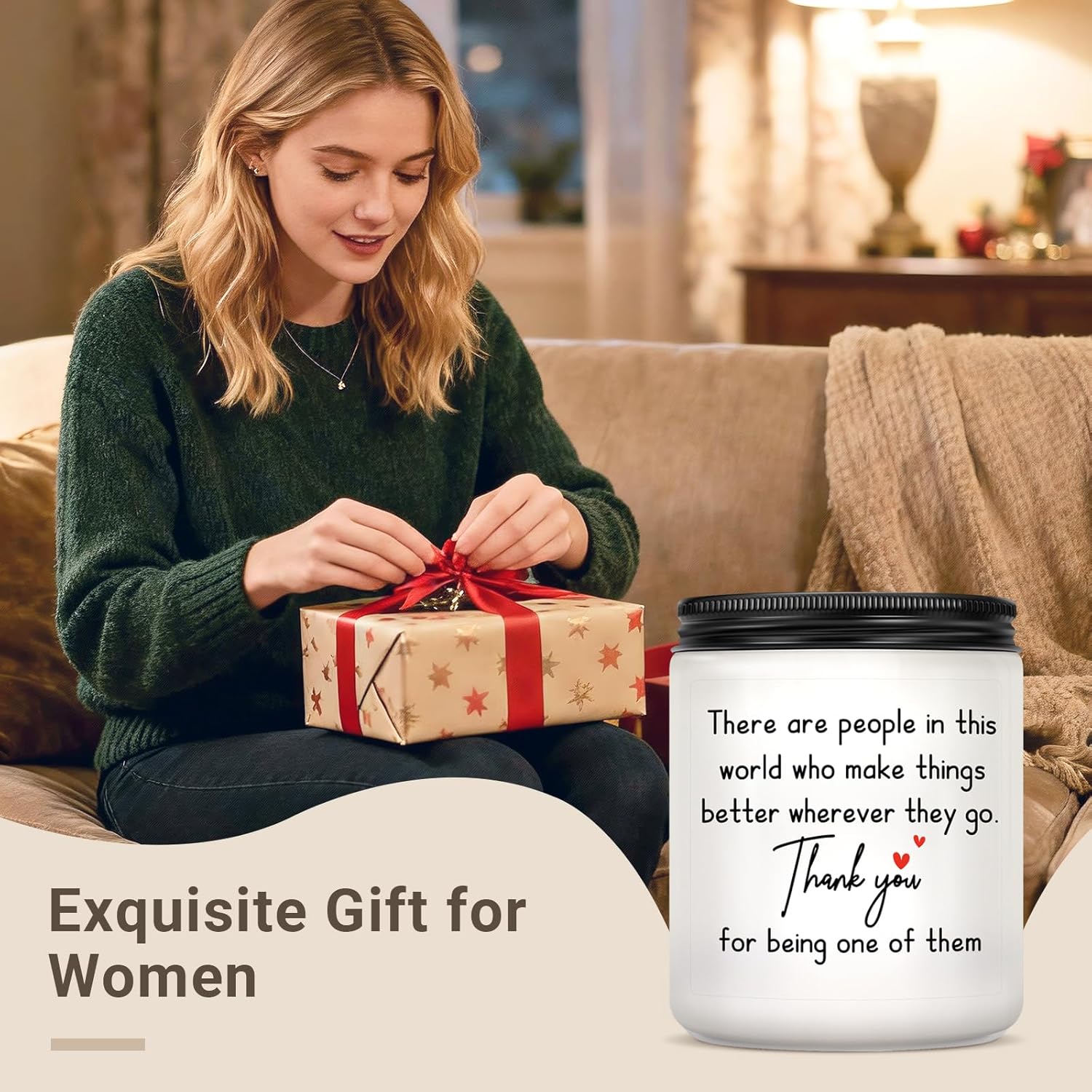 KLL Thank You Gifts for Women - Inspirational Birthday Gift for Women, Thank You Appreciation Gifts for Coworkers Friend Teachers Nurses Boss Employees - Lavender Scented Candle - Image 5