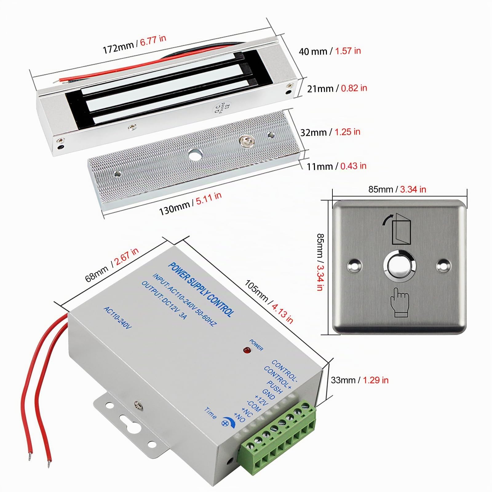 Kit sistema di controllo accessi autonomo Controller tastiera Tastiera RFID impermeabile Lettore porta con password Capacità di 1000 utenti Apertura porta intelligente 10 portachiavi ID