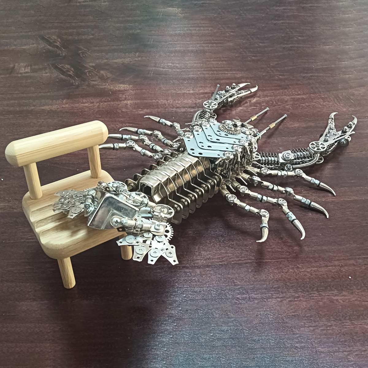 Rompecabezas 3D de metal con insectos biomecánicos, Steampunk, alicates mecánicos de punta de aguja, kit de modelo STEM, regalo coleccionable ideal para adultos y adolescentes (830 piezas)