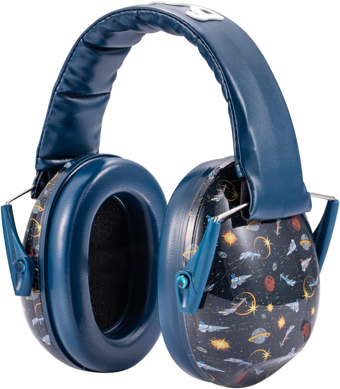 Kids Ear Defenders - Noise Cancelling Headphones Protectors for Children, Toddlers and Baby (Space)