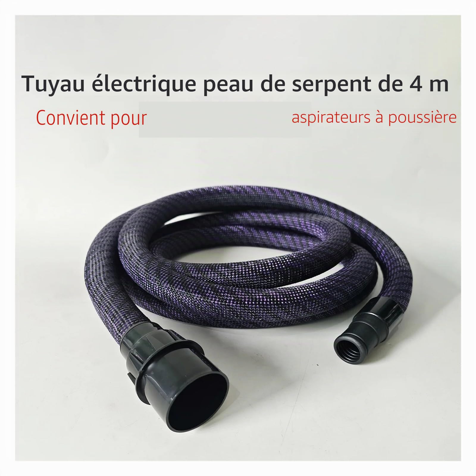 Tuyau D'aspirateur Flexible En Nylon De 4 M, Tressé De 36 Mm, Compatible Avec Festool, Mirka Et Flex, Extracteur De Poussière