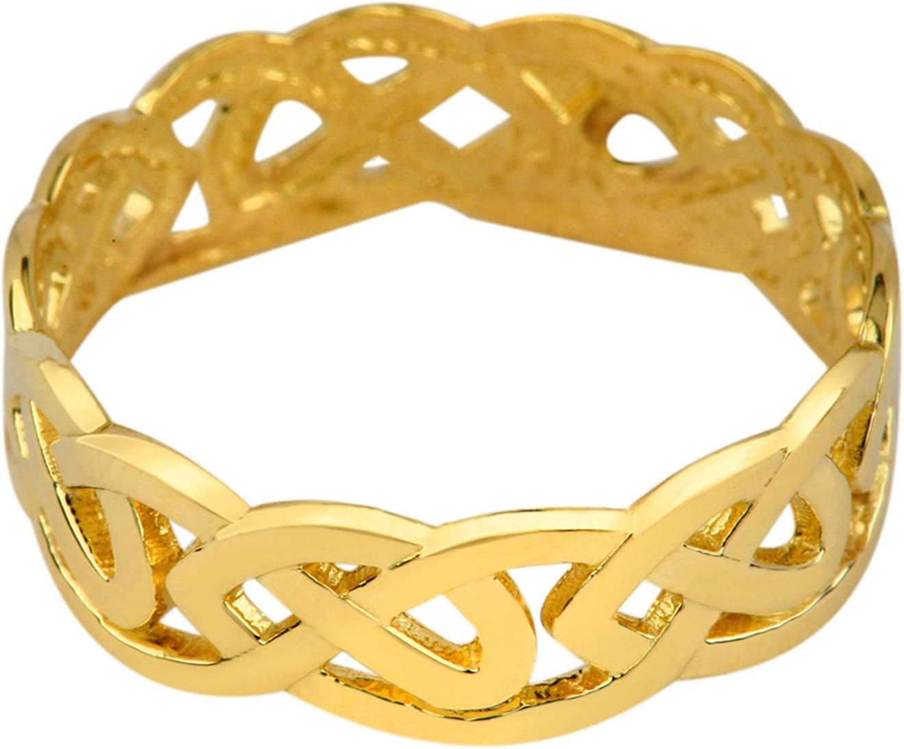Solid Gold Trinity Knot Eternity Ring (10k)